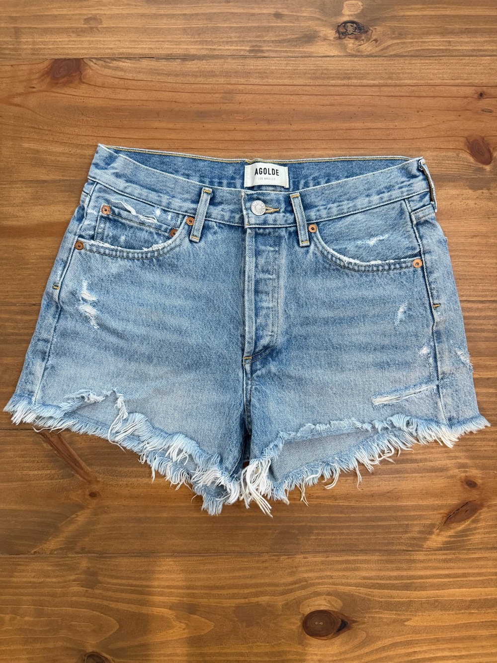 AGOLDE Parker Denim Shorts